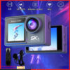 a884f231bd980068 5K 4K60FPS Action Camera Dual IPS Touch LCD EIS 170° DVR 30M Waterproof 5X Zoom Sport Camera With Wireless Mic & Pre Recording