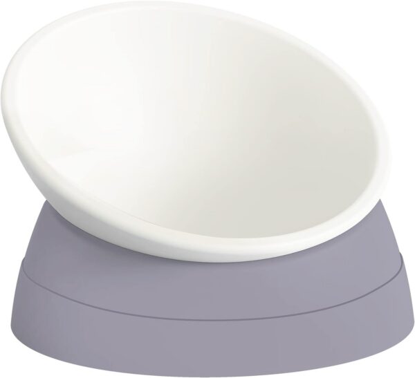 a8a0cdafb8b8fa5c 2Pcs Cat Bowls Elevated Cat Food Bowl Adjustable Cat Dish Anti-Slip and Anti-Noise Raised Cat Bowl Protecting Pet’s Spine Thickened Plastic Bowl Suitable for Indoor Cats, 17 Oz