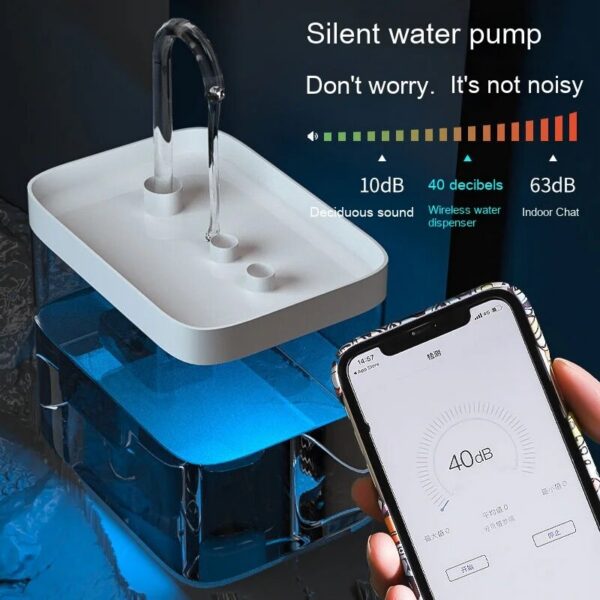 Pet Intelligent Circulating Dispenser for Cat Dog Silent Automatic large Capacity Water Feeding hine