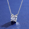 a8e349c02f181220 Lnngy 0.5CT Moissanite Diamond Necklace With Certificate For Women Sier Original Certified Box Chain Necklaces Jewelry