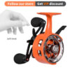LEOFISHING CNC Ice Fishing Wheel Winter Quick Release Reel 3+1 Metal Spool Coil Smooth Lure Fish Equipment Accessories