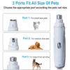 a903b450623d1d6c Electric Pet Grinder 2-Speed Rechargeable Dog Nail Clipper Cat Cutter Grooming for Medium & Small Puppy Trimmers Supplies