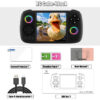 a9072b7a405a464b ANBERNIC RG Cube Retro Handheld Game Console 64bit Android 13 Unisoc T820 3.95 Inch IPS Screen Hall Joystick RGB lighting effect