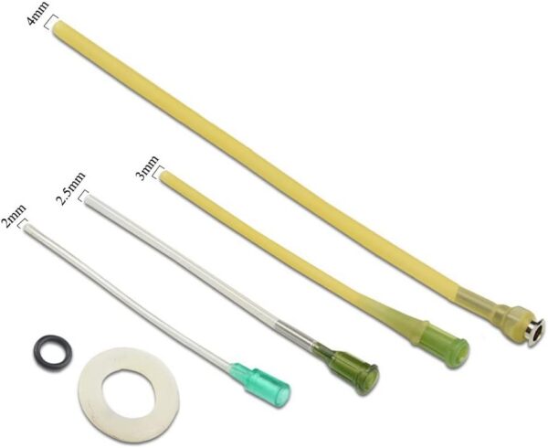 a913032e141ac163 LILYS PET Young Birds Feeding Syringe,Plastic and Perspex Material,Used for Feeding Milk for Young Birds or Feeding Medicine for Sick Birds (50ml and 2+2.5+3mm Hose) …