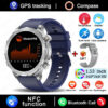 a91903a1d4d67660 New GPS Track Smart Watch Men AMOLED HD Screen Outdoor Sports Fitness Heart Rate NFC IP68 Waterproof Bluetooth Call Smart Watch