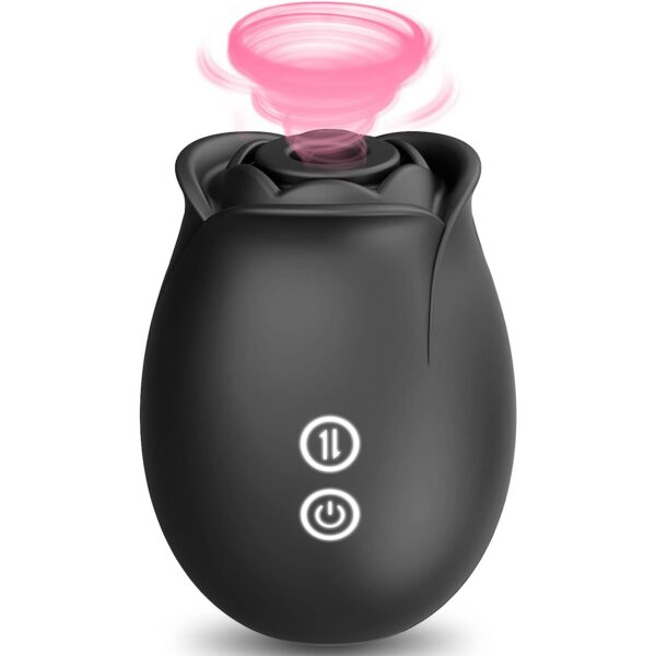 Toy Women-Allovü Sucking Clitoral Nipple Stimulator with 18 Modes, G-spot Dildo Vibrator Rose Sucker, Personal Massager for Women Female Couples Adult Sex Games