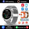 a9256aea54b59e36 New GPS Track Smart Watch Men AMOLED HD Screen Outdoor Sports Fitness Heart Rate NFC IP68 Waterproof Bluetooth Call Smart Watch