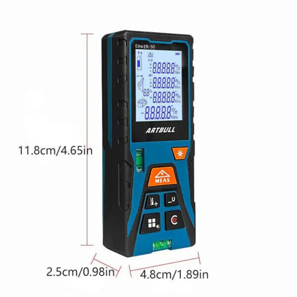 ARTBULL Digital Red Tape Measure 50M 120M Laser Distance Meter Rangefinder with Horizontal