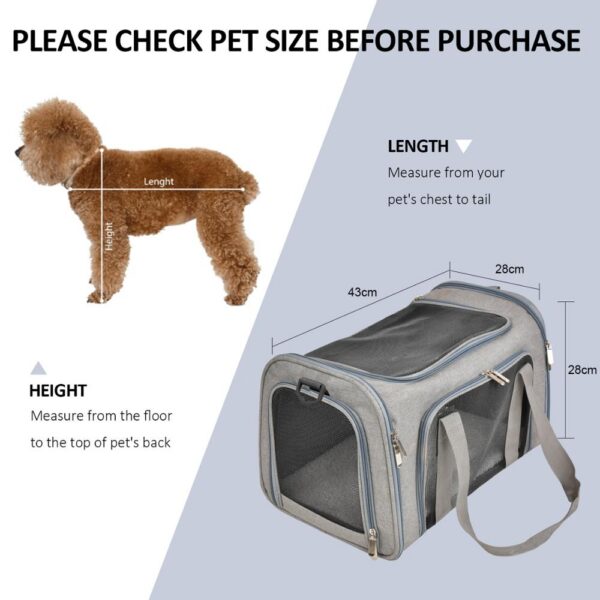 a92fed2eaa24bf36 Carrier Bag Soft Side Backpack Cat Pet Carriers Dog Travel Bags Airline Approved Transport For Small Dogs Cats Outgoing