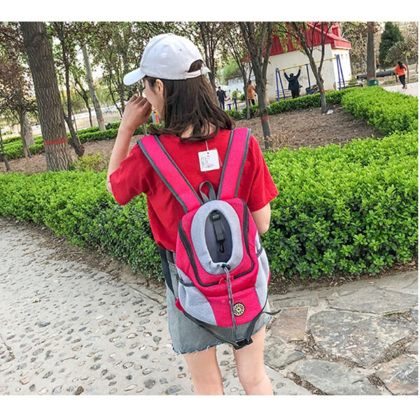 a937954bbd9f1426 New Double Shoulder Portable Travel Outdoor Carrier Pet Dog Front Bag Mesh Backpack