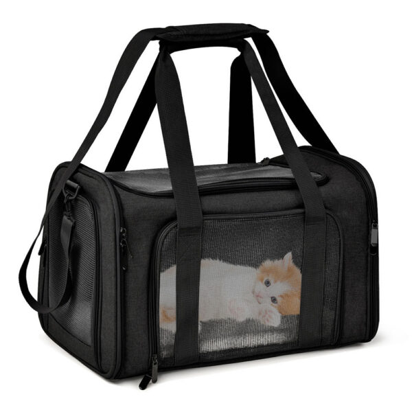 a93bcf81264514ee Carrier Bag Soft Side Backpack Cat Pet Carriers Dog Travel Bags Airline Approved Transport For Small Dogs Cats Outgoing