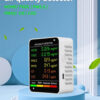 a94a0a5437322119 6 In 1 Quality Monitor Multifunctional Automatic Indoor Office Wall Hanging Screen Display Air Detector