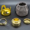 a96856f7388d0d4d Famgee Outdoor Mini Portable Alcohol Stove Burner for Backpacking Hiking Camping Survival (Gold)