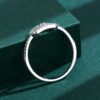 NEW Ring Women's Real S Sterling Sier Diamond Zircon Pig Nose Female Fashion Girlfriend Gift Engagement Jewelry