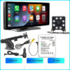 a98513e795bdf85a BQCC 10.26 Inch Portable Wireless Carplay Screen HD Rear Reversing Camera Car Radio DVR MP5 Multimedia Video Player Android Auto