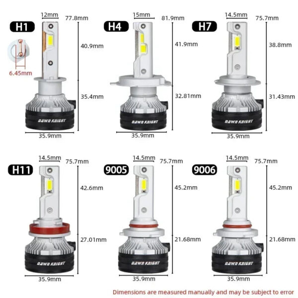 a99486a77323d8e6 DAWNKNIGHT K8C 40W K7C Led Long Life Version H7 H4 H11 Led Headlight Bulb 3 Copper Tube Led Lights For Car H1 HB3 9005 HB4 9006