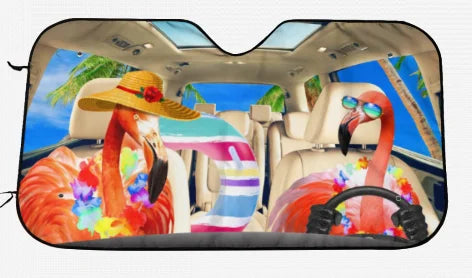 Personalized cartoon Windshield Sunshade Car Window Windscreen Cover Sun Shade Auto Sun Visor Car-covers Car Solar Protection