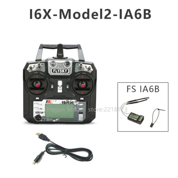 FLYSKY FS-i6X FS i6X 10CH 2.4GHz AFHDS 2A RC Transmitter With iA6B or iA10B Receiverfor Drone Airplane