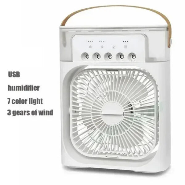 a9a0820195e52706 3 In 1 AIr Conditioner Household Small Cooler LED Night Light Portable Humidifier Air Adjustment Office Home Fan New