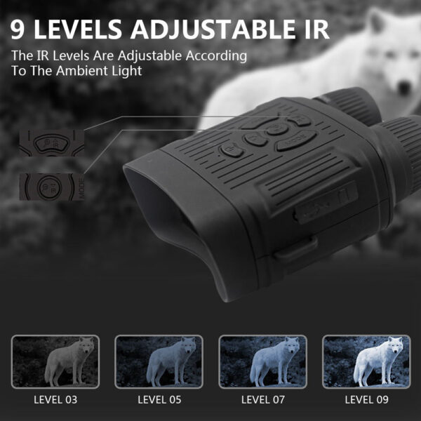2.7K HD 36MP Binocular Night Vision Device Infrared Camera 10X Digital Light Zoom Hunting Telescope Full Darkness 300m