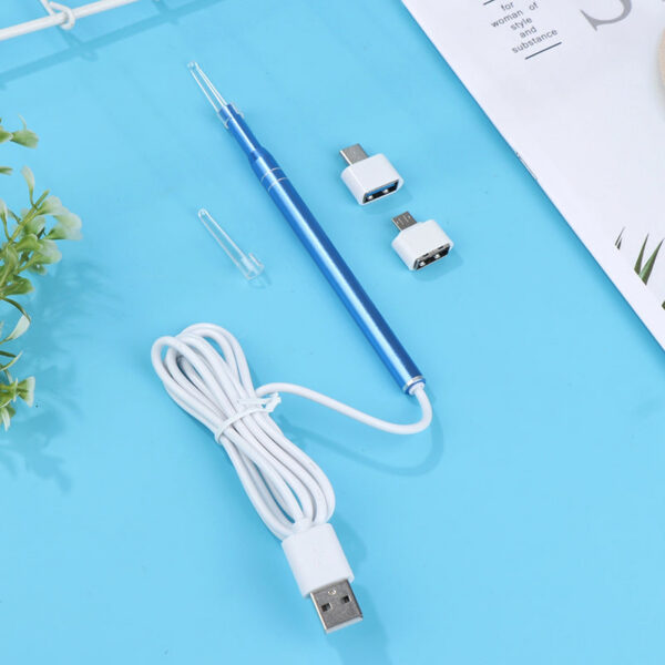 a9aaff984e7d1256 Smart Visual Earpick Endoscope Spoon Cleaner Camera Otoscope Ear Wax Remover Earwax Removal Tool Support Android PC Type-c