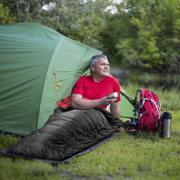 a9ab86c9c7e36718 Mcota Cotton Flannel Sleeping Bag for Adults, 100% Cotton Lining Sleeping Bag for Camping, Hiking, Backpacking Travel, Lightweight & Portable,3-4 Season Warm Weather Use
