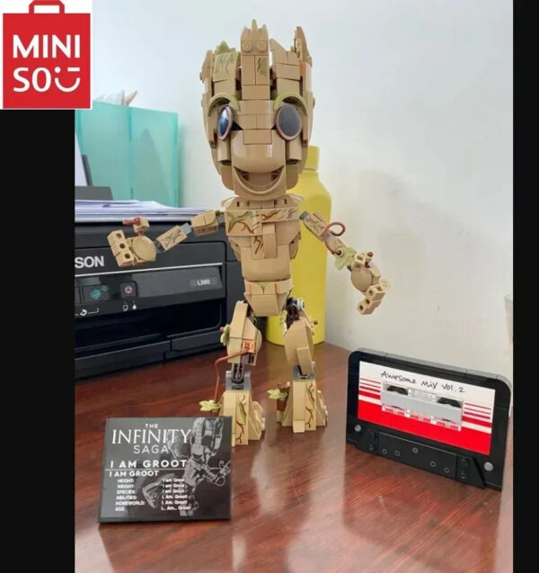 a9dfeec95aa65955 MINISO Disney Super Galaxy Heroes Compatible 76217 Building Block Bricks DIY Toy Gift Kid Boys Set Christmas Birthday