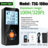 Aicevoos Light Digital Rangefinder 50M70M100M120M Green Beam Distance Meter Trena Laser Tape Measure Roulette