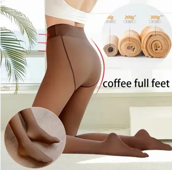 a9fead2f402c8414 Women Socks Thermal Tights Woman Sexy Winter Skin Effect Pantyhose Warm Fleece Tight Polar Stockings Legging Sock Pants