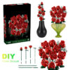 aa105d4f172a15ba Bouquet of Roses Compatible Construction Artificial wers Building Blocks Toys Bricks Birthday Gift Home Decor