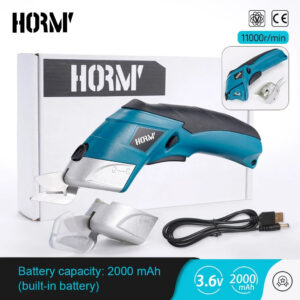 aa1d183693e43ebf 3.6V Multifunctional Electric Fabric Cutting hine Leather Scissors With Tungsten Steel Blades USB Rechargeable Tool