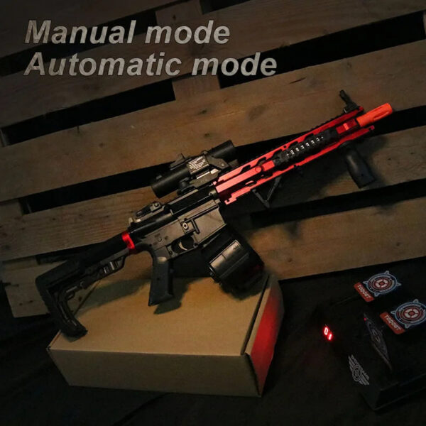 aa212f32d68cc093 M4 Electric Gel Ball Blaster Toys, Manual/Automatic Eco-Friendly Splatter Ball Blaster, Suitable For Outdoor Shooting Games