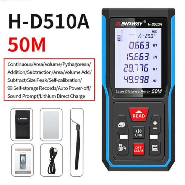 aa23c444e1bf7373 SNDWAY SW Rangefinder Digital Distance Professional High Precision Mini Range Finder Laser Tape Measure Trena Meter