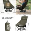 aa31b0148009c2d2 OneTigris Portable Camping Chairs Outdoor High Back Chair For Fishing Trekking BBQ Parties Gardening Indoor Use