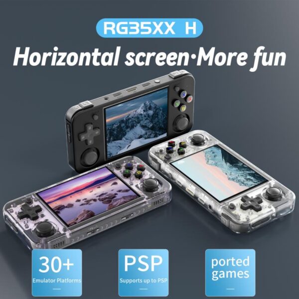 ANBERNIC RG35XX H Handheld Game Console Linux 3.5 inch IPS Screen H700 Retro Video Player 3300mAh 64G 5528 Classic Games