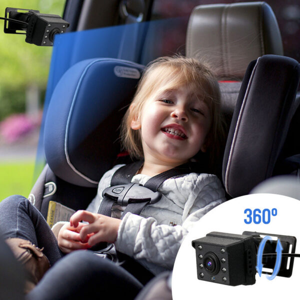 Rear Monitor 4.3'' IPS Screen Baby Car Mirror Adjustable Wide View Angle for Infants Kids Pets Night Vision Function