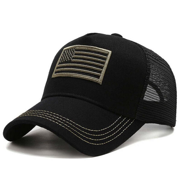 aa4f5dc6e00c266f Fashion American Flag Embroidery Baseball Net Caps Spring and Summer Outdoor Adjustable Casual Hats Sunscreen Hat