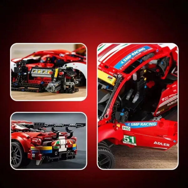aa68cea510c9807b Technical Famous 42125 488 GTE AF Corse 51 City Racing Car Building Blocks MOC Bricks Super Sports Cars Model Boys Assembly Toys