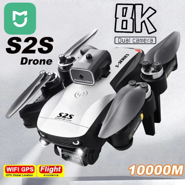 aa6edf63bcc23157 MIJIA S2S Mini Drone 4k 8K HD Camera Obstacle Avoidance Aerial Photography Brushless Motor Foldable Rc Quadcopter Kid Toys