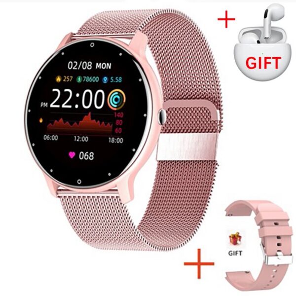 LIGE 2024 New Real-time Activity Tracker Heart Rate Monitor Sports Women Smart Watch Men Clock For Android IOS