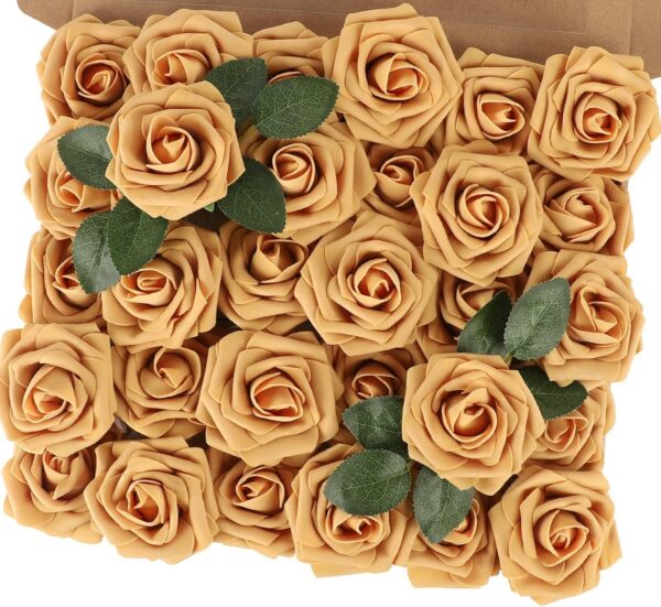 aa91081e9d122d51 MACTING 30PCS Artificial Glitter Flowers, Black Fake Roses with Stem for Valentines Day Tree Ornaments Party Wreath Home Spring Indoor Decorations