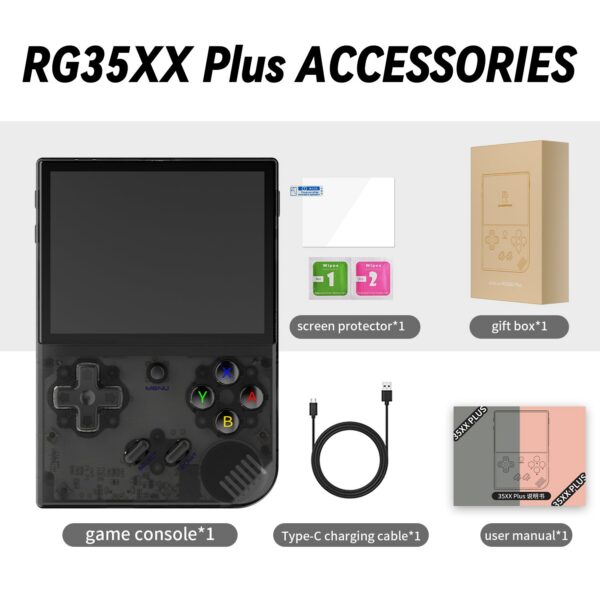 ANBERNIC RG35XX/RG35XX PLUS/RG35XX H Handheld 3.5″ IPS 640*480 Screen Portable Video Game Player Christmas Gifts