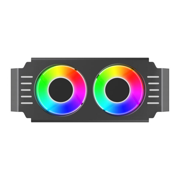 Computer RAM Memory Module Cooler PC Dual 120mm Fan ARGB Sync PWM Fans Aluminium RGB Coog Radiator for DDR4 DDR5
