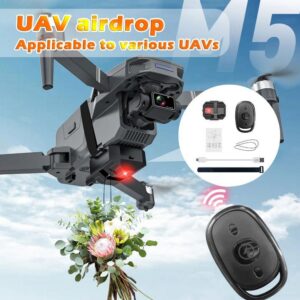 aab7f5e94b213949 Drone Airdrop System Remote 2 In 1 Strobe Light Thrower Wedding Gift Throw Life Rescue Air-Drop Fishing Bait For Mini3