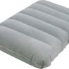 2 Pack Ultralight Inflatable Camping Pillow Squared Flocked Fabric Air Pillow for Hiking,Traveling,Napping,Desk Rest,Beach Neck Lumbar Support