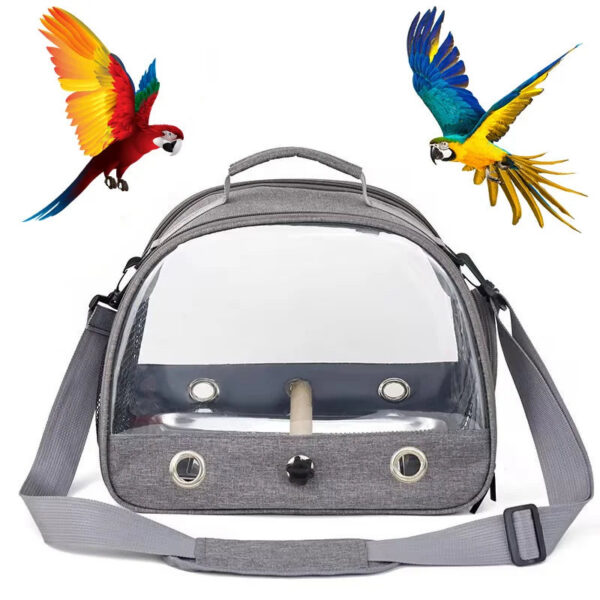 Bird Travel Carrier Portable Transport Bird Cage With Stainless Steel Tray Small Pet Multi-functional Parrot Bird Bag Outdoor