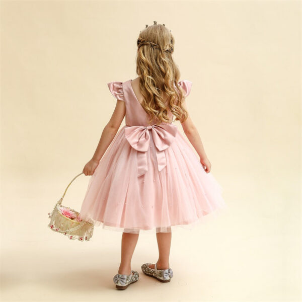 Toddler Red Christmas Princess Dress 12M Baby Girl One Year Birthday Party Tutu Gown Newborn Babe Bow Beading Xmas Costume