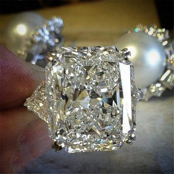 aae756d7e27727ef DIWENFU Real Diamond for Women Anillos White Topaz Bague Gemstone Bizuteria 14K Gold Jewelry Ring Box