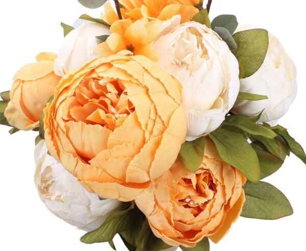 ab0130533ed1a730 Duovlo Springs Flowers Artificial Silk Peony Bouquets Wedding Home Decoration,Pack of 1 (Spring Red)
