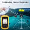 100M Portable Fish Finders 45 degrees Sonar Coverage Echo Sounder Alarm Transducer Lake Sea Fishing